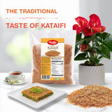 MELIKE Kataifi, Premium Roasted Kataifi For Dubai Chocolate Bar, Toasted Kataifi Shredded Fillo Dough, Knafeh, Kadayif, Kunafa, 7oz.(200g)