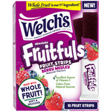 Welch's Absolute Fruitfuls Fruit Strips, Tasty Dried Fruit Snacks for School Lunches, Berry Medley, 0.5oz (Pack of 10)