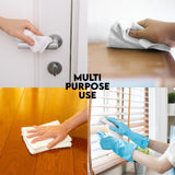 100% Cotton Terry Towels Cleaning Cloths Pack of 50 (12x12 Inches) White Cotton Terry Cloth Bar Rags White Bar Towels, Multipurpose High Absorbent