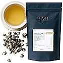 Rishi Tea Jasmine Pearls Green Tea - Caffeinated Loose Leaf, Hand-Rolled with Floral Aroma & Taste - 4 Ounces, 10+ Servings