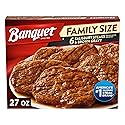 Banquet Family Size Salisbury Steaks and Brown Gravy, Frozen Meal, 27 OZ