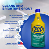Zep Industrial Grout Cleaner and Brightener - 32 oz (Pack of 4) ZU104632 - Deep Cleaning Pro Formula