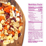 Sunkist® Energy Boost Trail Mix - Fruit and Nut Mix, Low Sodium, Gluten Free Snack with Papaya, Walnuts, Coconut, Almonds, Banana Chips, Cranberries