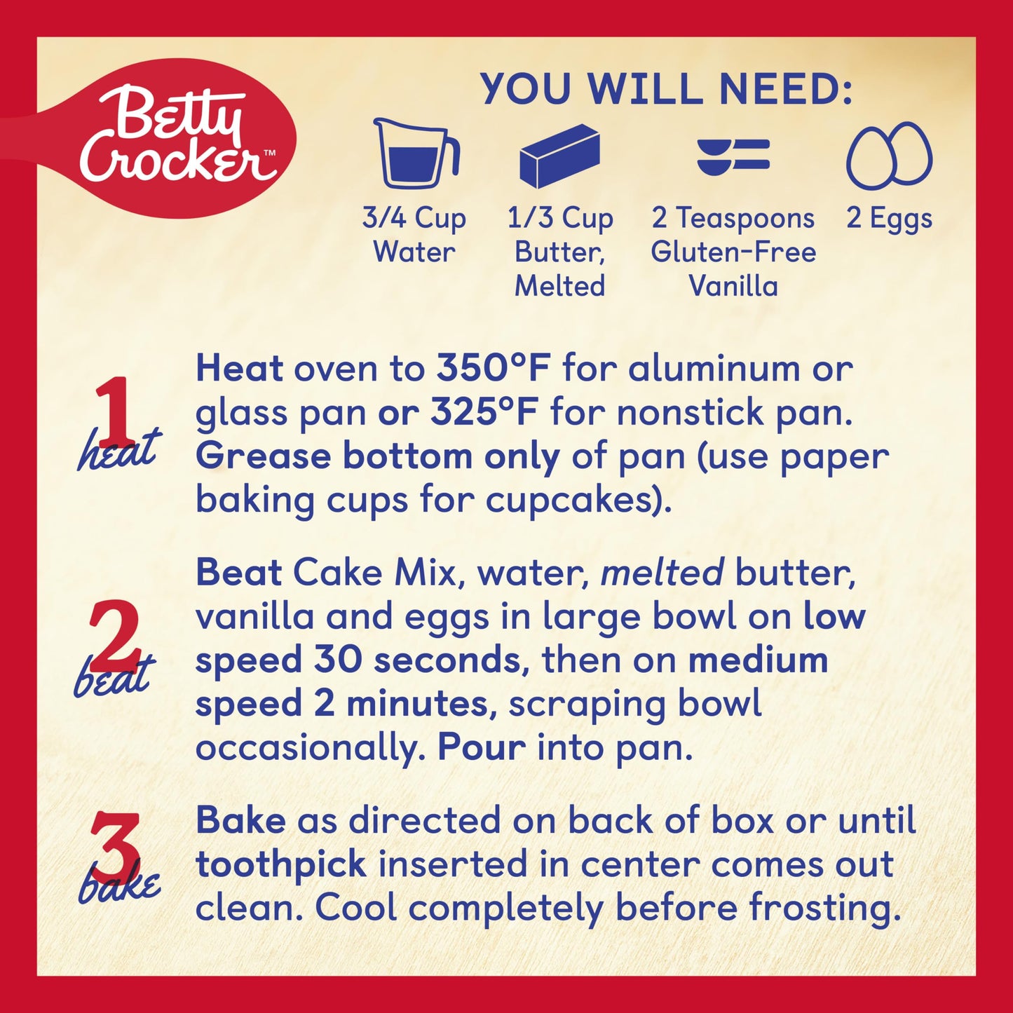 Betty Crocker Gluten Free Yellow Cake Mix, 15 oz.