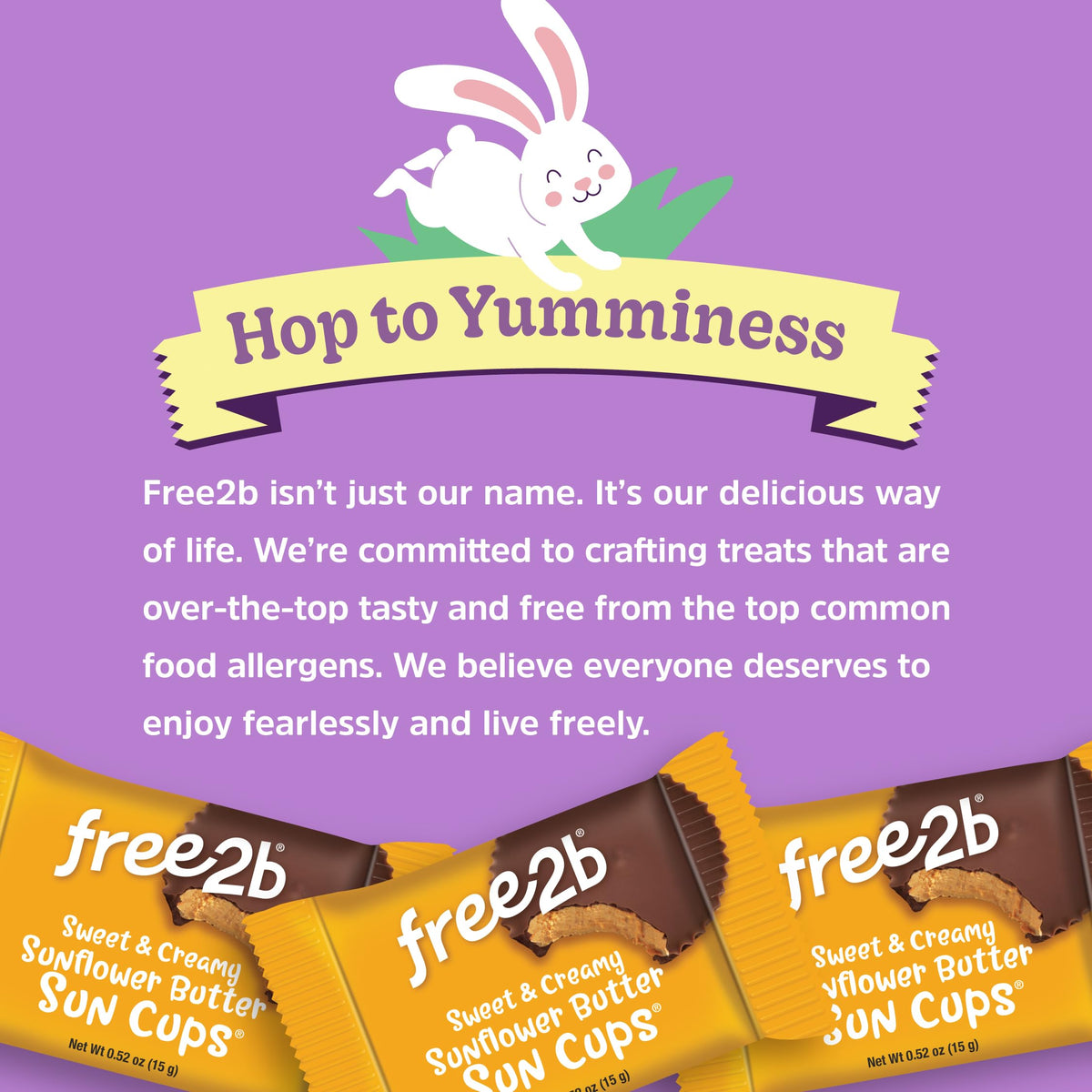 Free2b Easter Basket O' Yummies Sun Cups, Allergy Friendly, 20 Count
