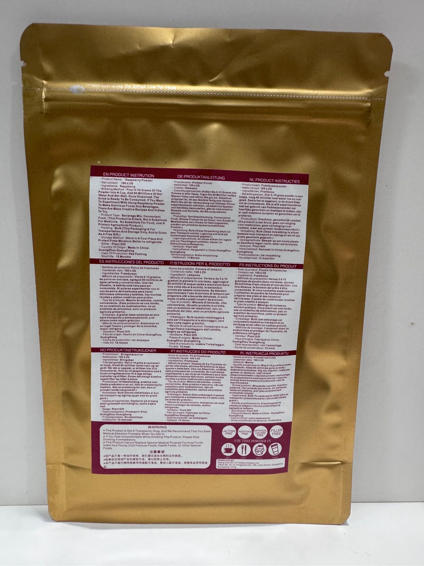 Plant Gift 100% Pure Natural Raspberry Powder Meal Powder ???? Raspberry Juice Powder - Raspberry Juice Powder Fruit - Vegan Smoothie and Drink