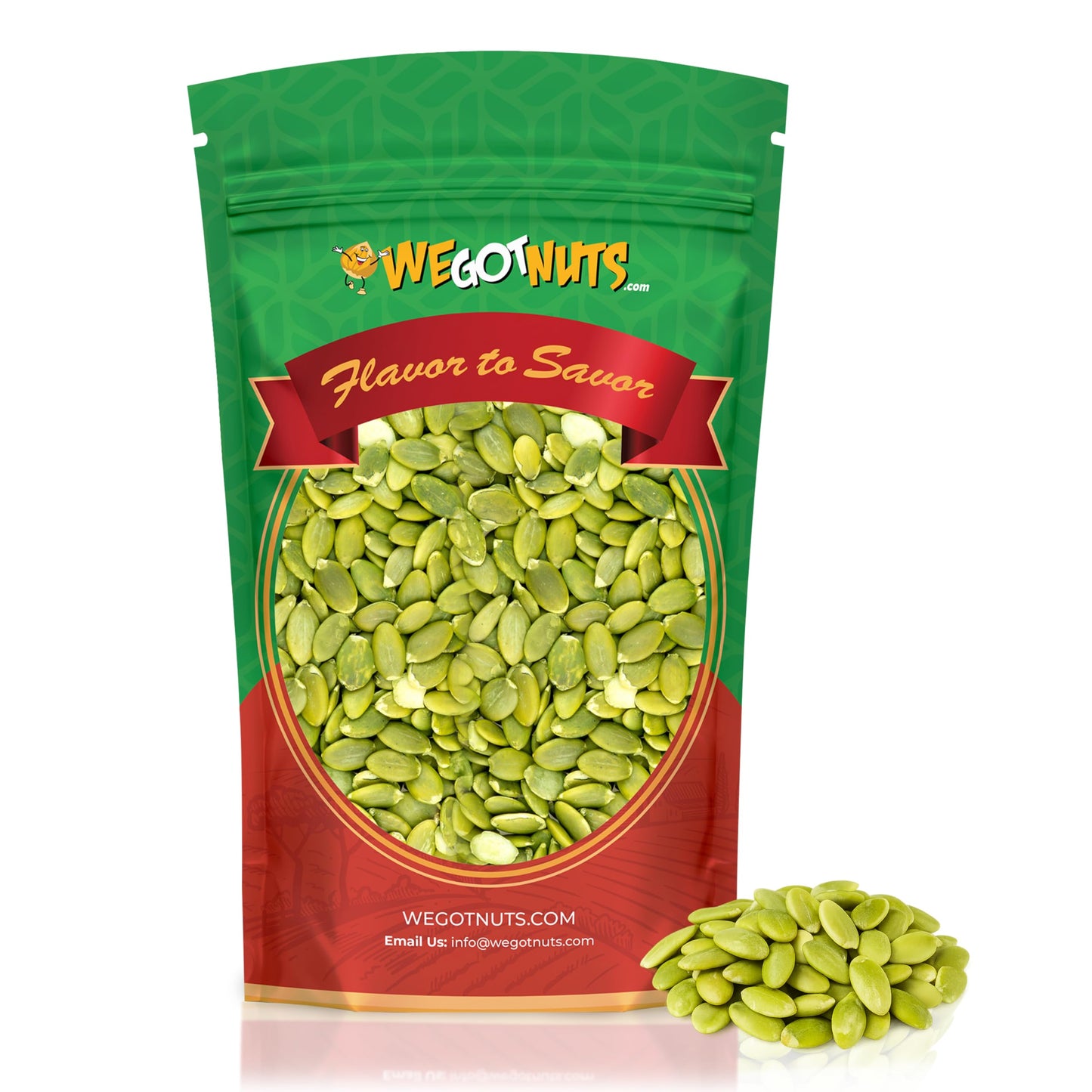 We Got Nuts Pumpkin Seeds Healthy Snacks 4 Lbs (64oz) Bag | Raw Pepitas No Preservatives Added, Non-GMO, 100% Natural With No Shell | For Baking