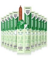 Mission Meats Organic Beef Sticks - Grass Fed & Pasture-Raised, Zero Sugar, Non-GMO, Healthy Organic Snacks, Individually Wrapped Meat Sticks, 0.75oz