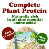 Food to Live White Quinoa, 12 Ounces- All Natural Whole Grain, Perfect for Salads, Soups, Quick and Easy to Cook, Meal Prep, Rice Substitute, Vegan, Kosher, Bulk