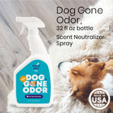 Good Salt Pet Dog Gone Odor, Natural & Fragrance Free Scent Neutralizer Spray, Made in the USA, 32 Ounce Bottle