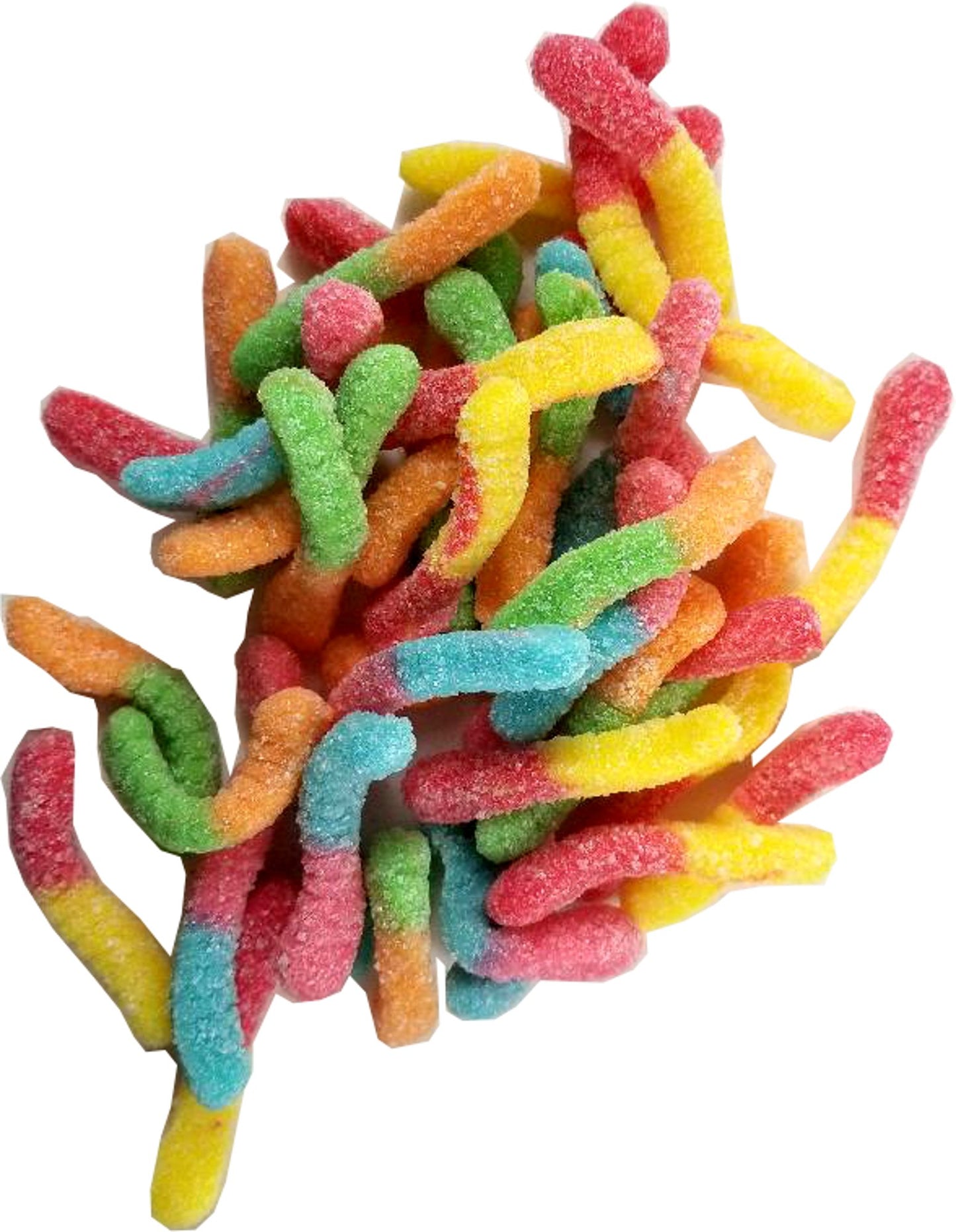 Sunrise Neon Gummy Sour Worms 1 Pound ( 16 OZ )