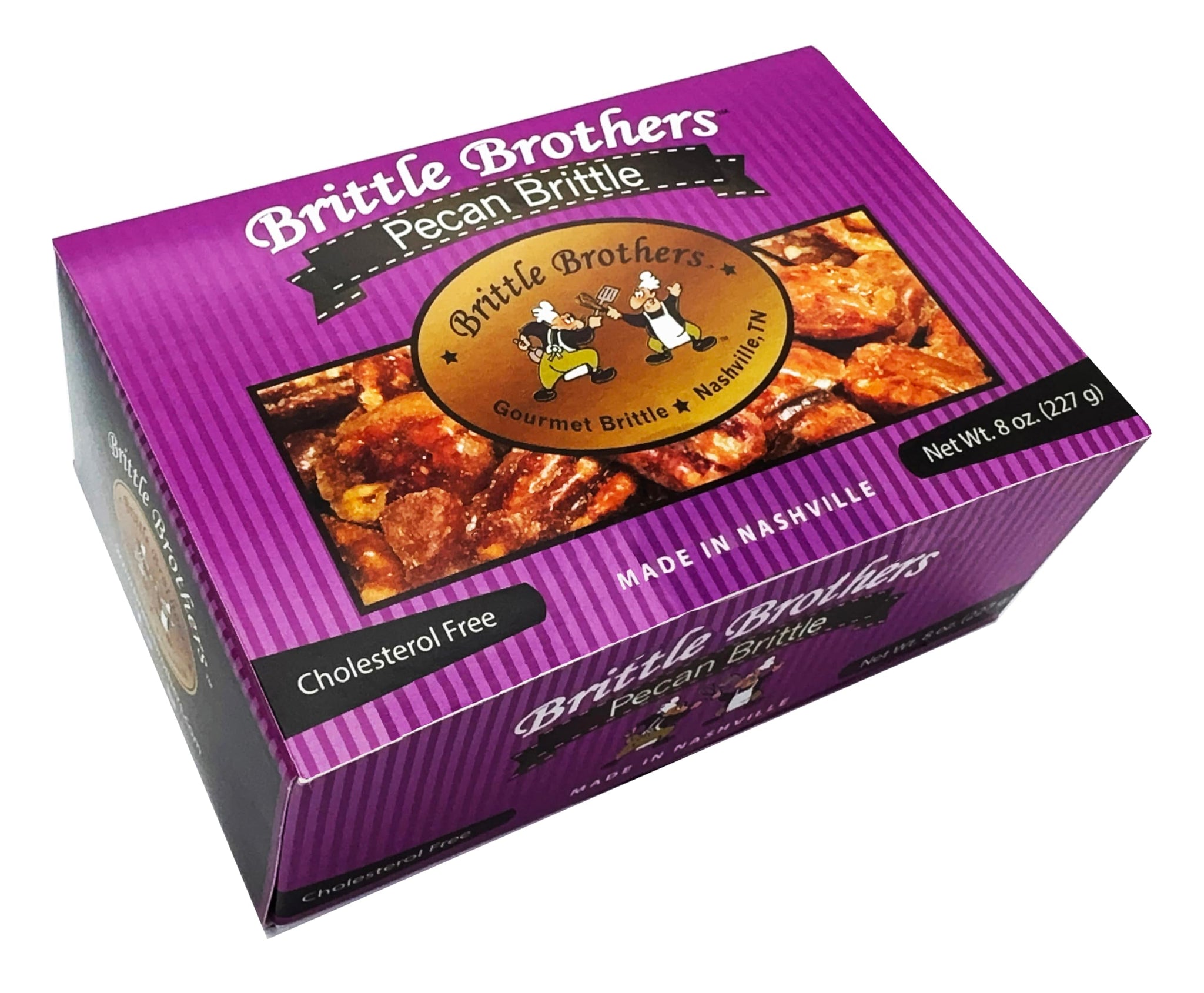 Brittle Brothers Pecan Brittle - 8 oz Gift Box - Gourmet Candy