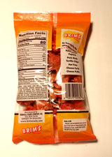 Brim's Red Hot Flavored Fried Pork Rinds (2 Pack) 2.6 oz bag each