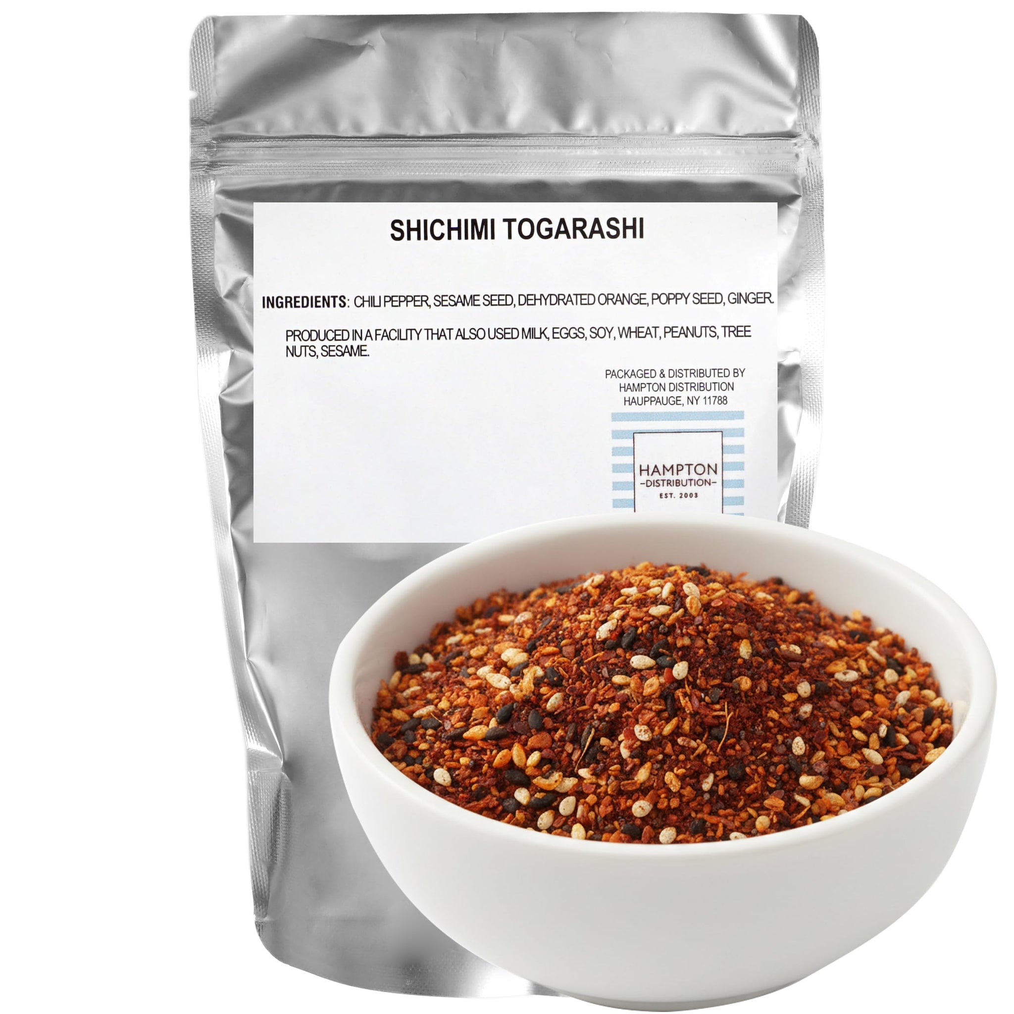Shichimi Togarashi Seasoning, 1 Pound Bag, Hampton Distribution
