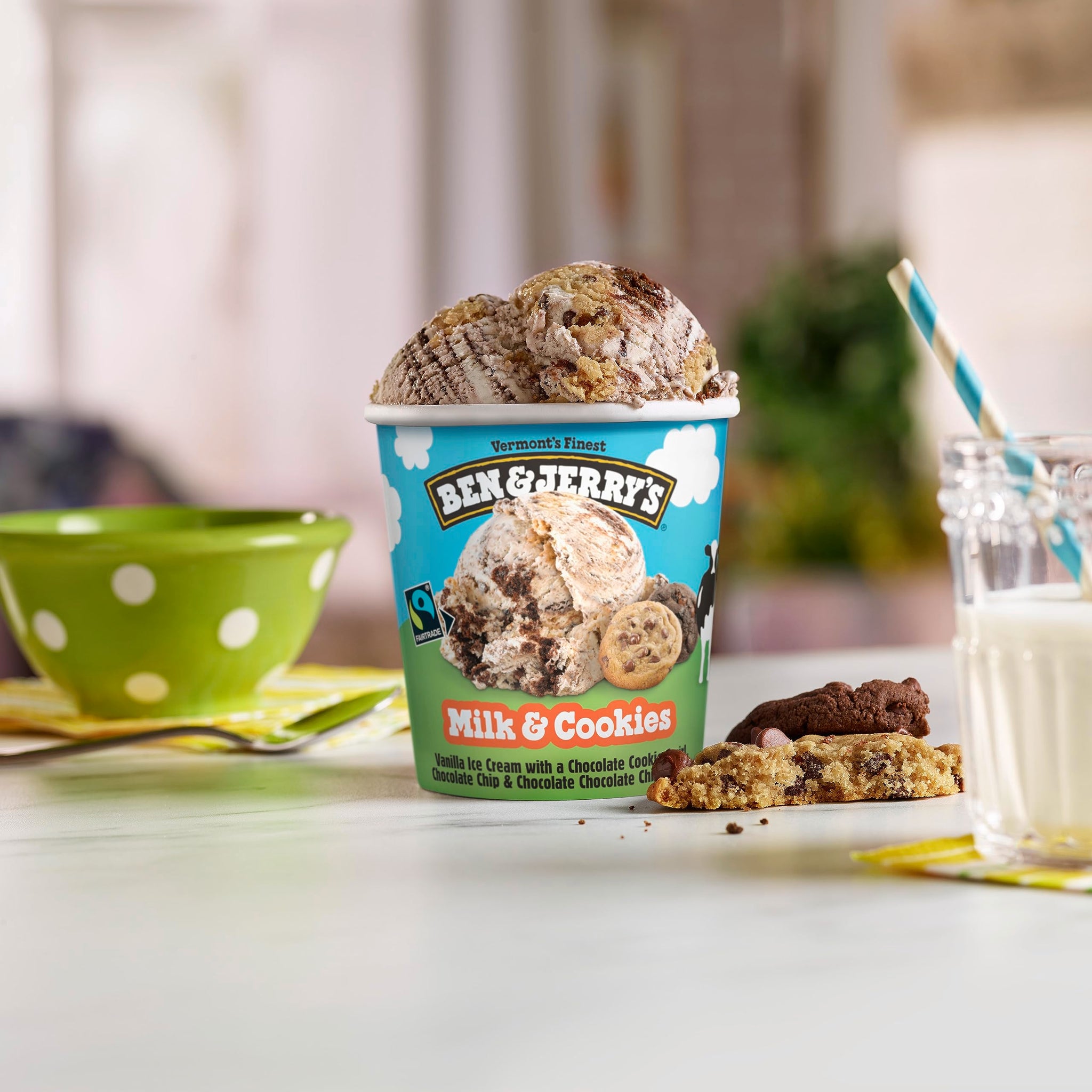 Ben & Jerry's Ice Cream Milk and Cookies 16 oz