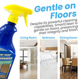 SURF PRO Floor Cleaner Spray for All Surfaces, no rinse ready to use formula, 500 ml, safe for wood vinyl ceramic tile and laminate, Intelligent Soap