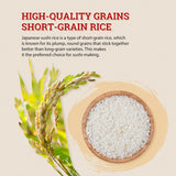 52USA Sushi Rice 2 Pound (32 Ounce), Premium Short Grain Rice, White Sticky Rice for Sushi and Japanese Food, Gluten-Free, Vegan