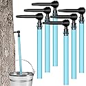 6 Set Maple Syrup Tapping Kit Tree Taps with 2ft Tubing Syrup Sugaring Starter Taps for Pure Maple & Birch Syrup Collection