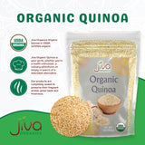Jiva Organic White Whole Grain Quinoa 2 Pound Vacuum Sealed Bag - Ready to cook, Grown in India