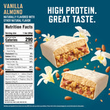 CLIF BUILDERS Protein Bars - Vanilla Almond Flavor - 20g Plant Based Protein - Gluten Free - Non-GMO - Low Glycemic - No Artificial Sweeteners - 2.4