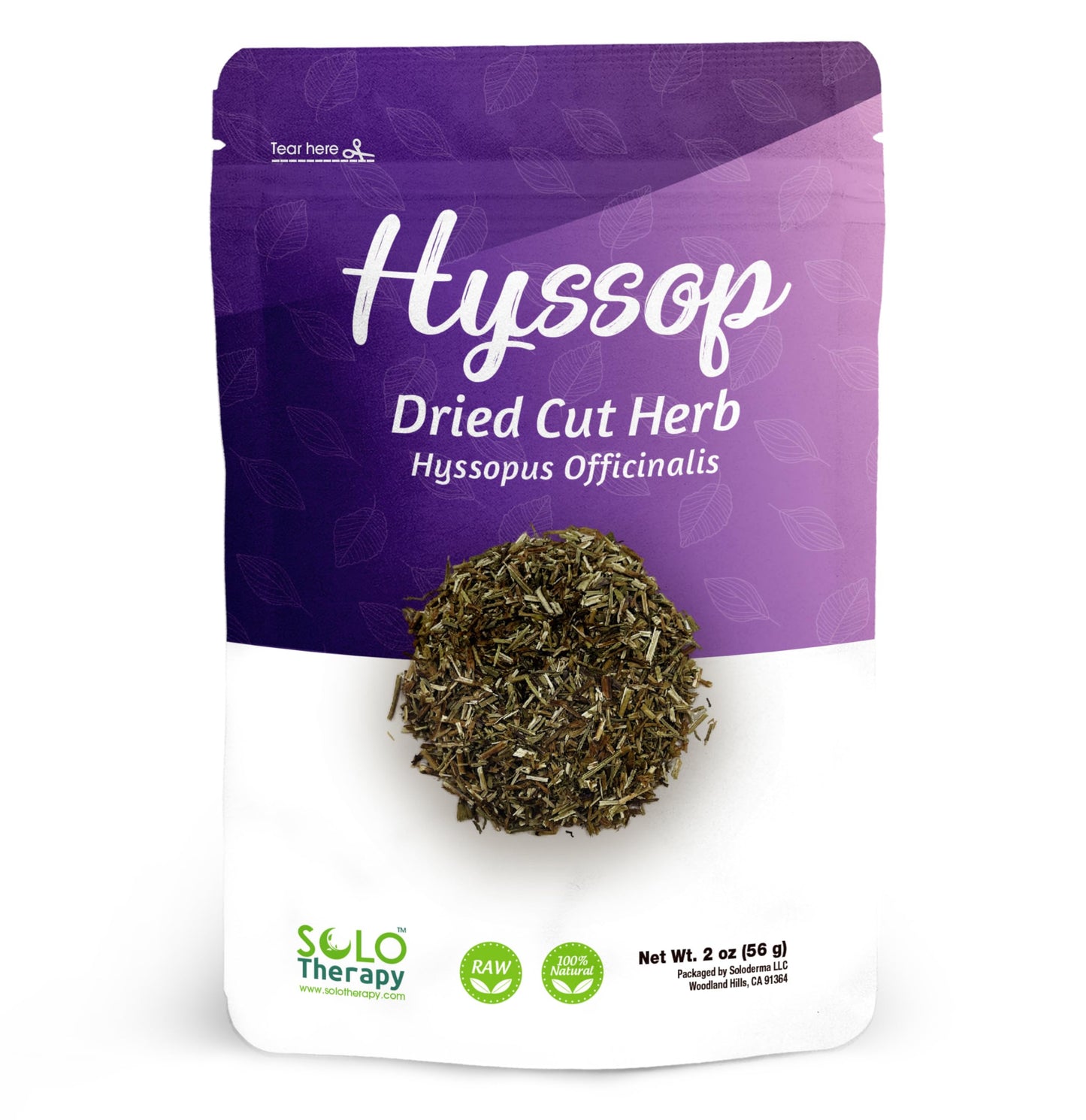 Hyssop Herb, 3 oz, Hyssop Dried Cut Herb, Hyssopus Officinalis, Hyssop Tea, 100% Natural, Resealable Bag, Product from Croatia, Packaged in The USA