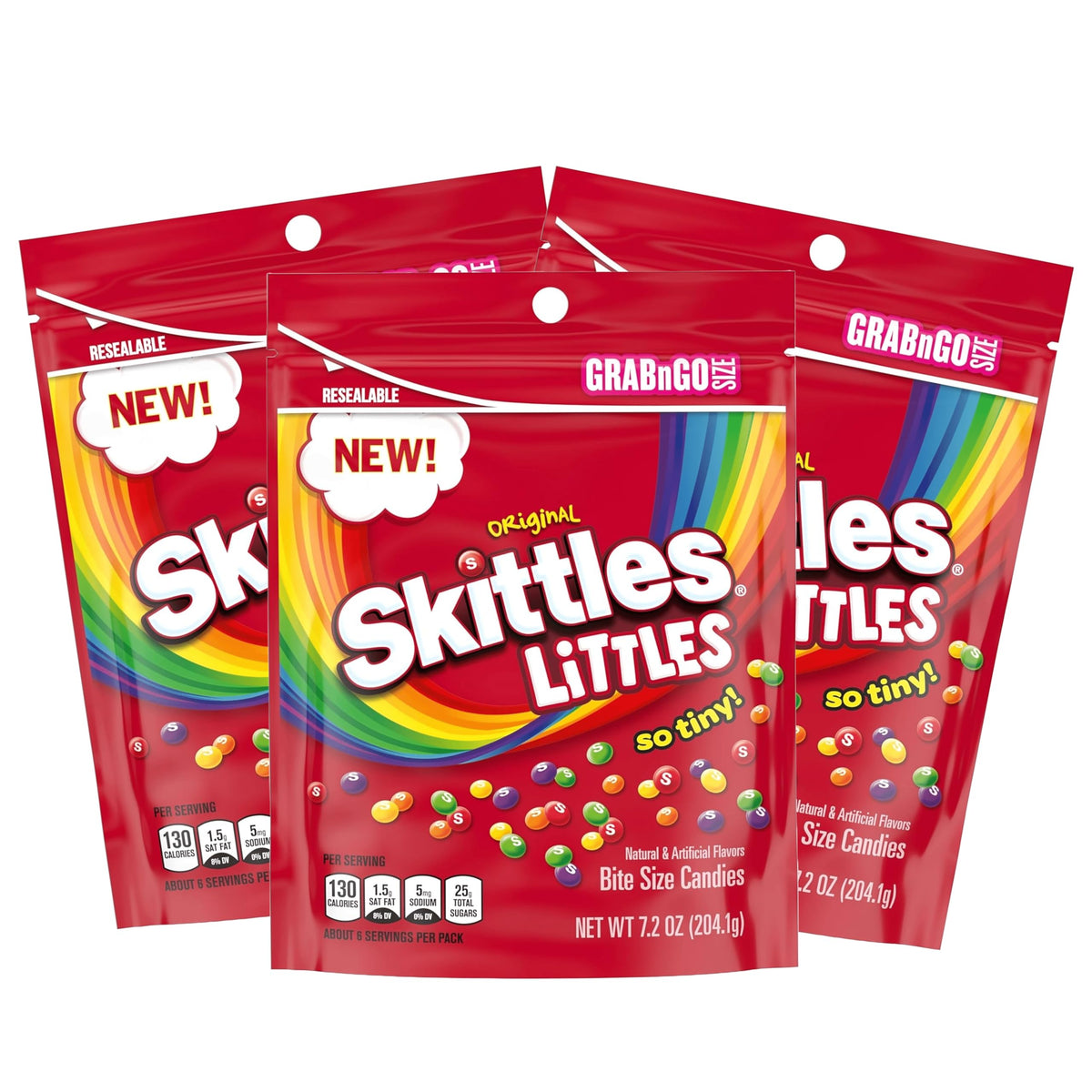 Skittles Littles Original Chewy Candy (Pack of 3)