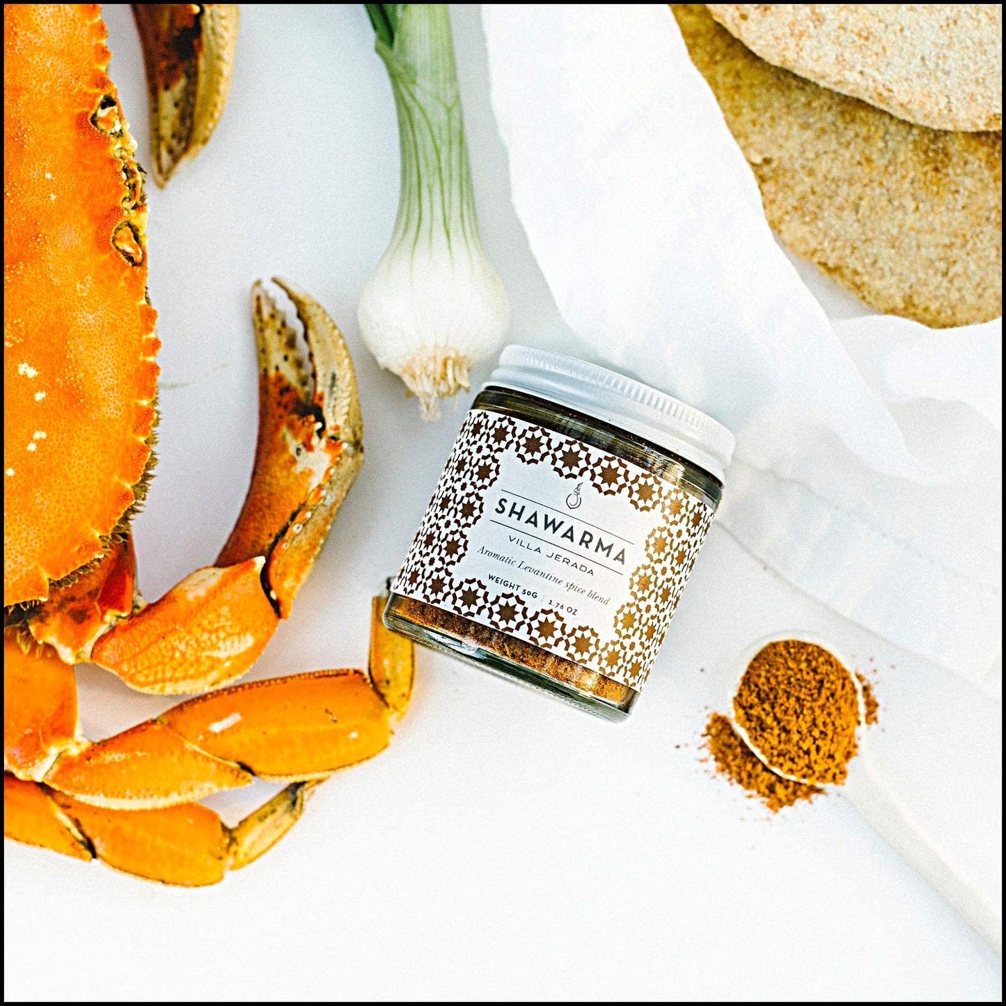 Villa Jerada, Shawarma Premium Seasoning - Aromatic Middle Eastern Spice Blend (Wonderful For Chicken, Beef, Lamb), 1.76 oz (SHAWARMA - 2 JARS *)