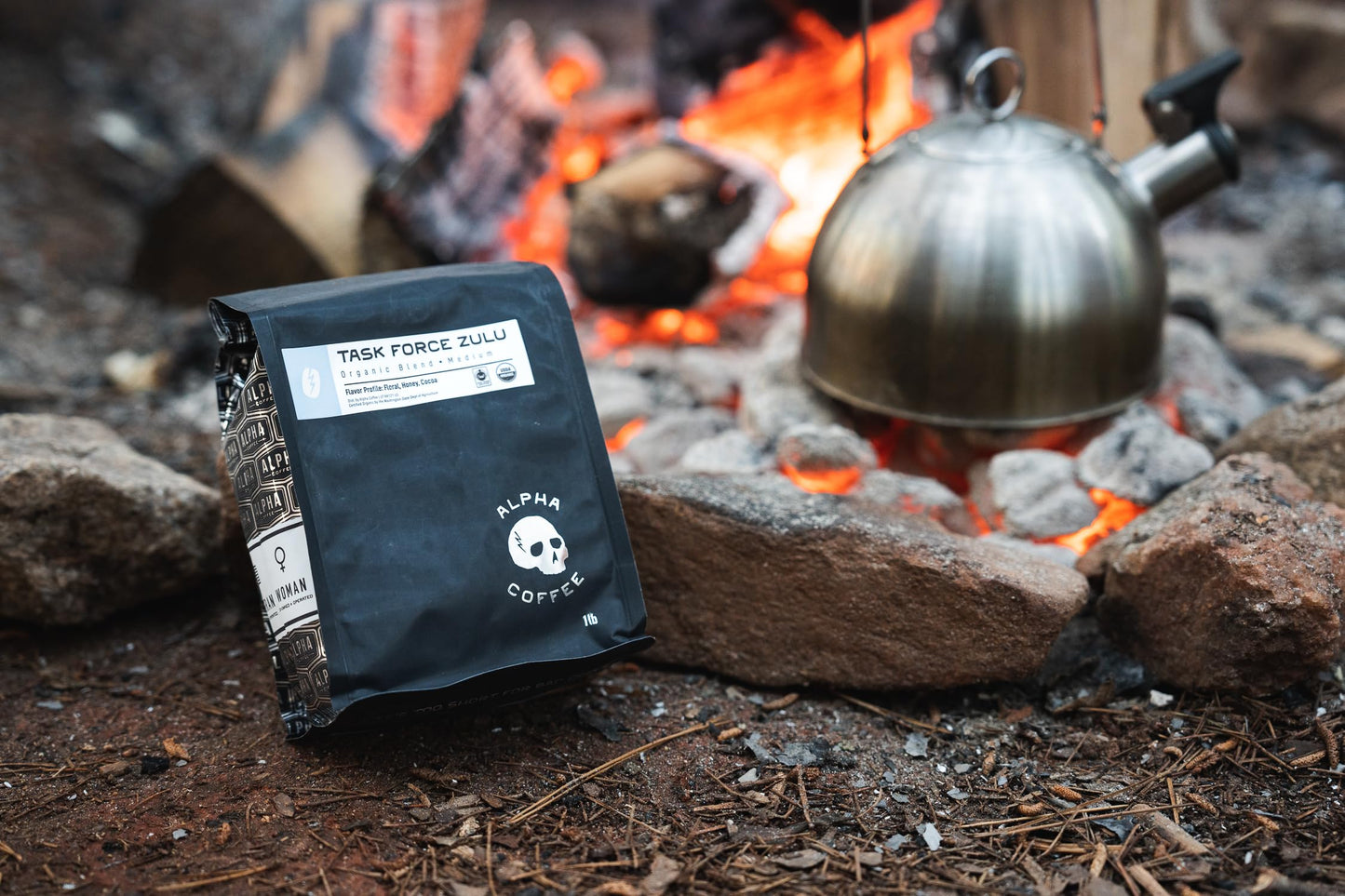 Alpha Coffee - Task Force Zulu - 16 oz. Premium Gourmet Organic Medium Roast Coffee (Task Force Zulu Drip Grind, 1 Pound (Pack of 1))