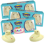 Birthday Party Cake Peeps, Marshmallow Chicks, Easter Basket Stuffers, 5 Count Chicks, Pack of 3
