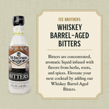 Fee Brothers Whiskey Barrel-Aged Cocktail Bitters - Aromatic Cocktail Mixer & Concentrated Flavoring, Gluten Free, Vegan-Friendly, 5 fl oz