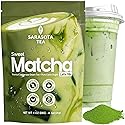 Sweetened Matcha Latte Mix, 4 oz, Matcha Green Tea Powder with Cane Sugar, Hot or Iced Matcha Latte Drink Mix, Resealable Bag