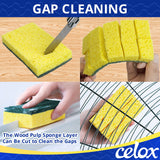 CELOX 24 Pack Dish Sponge for Kitchen, Dual Sided Scrub Sponge Heavy Duty, Non-Scratch Sponges Perfect for Kitchen Dishwashing and Household Cleaning
