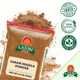 LAXMI Garam Masala Powder -14 oz - Traditional Indian Spice Blend - Salt-Free, Vegan, Non-GMO