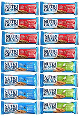 Nutrigrain Breakfast Bars Variety Pack, Healthy Snacks for Energy, Perfect for Kids' Lunch Boxes, Halloween Snack Boxes, and Pantry - 1.3 oz, 16 Bars