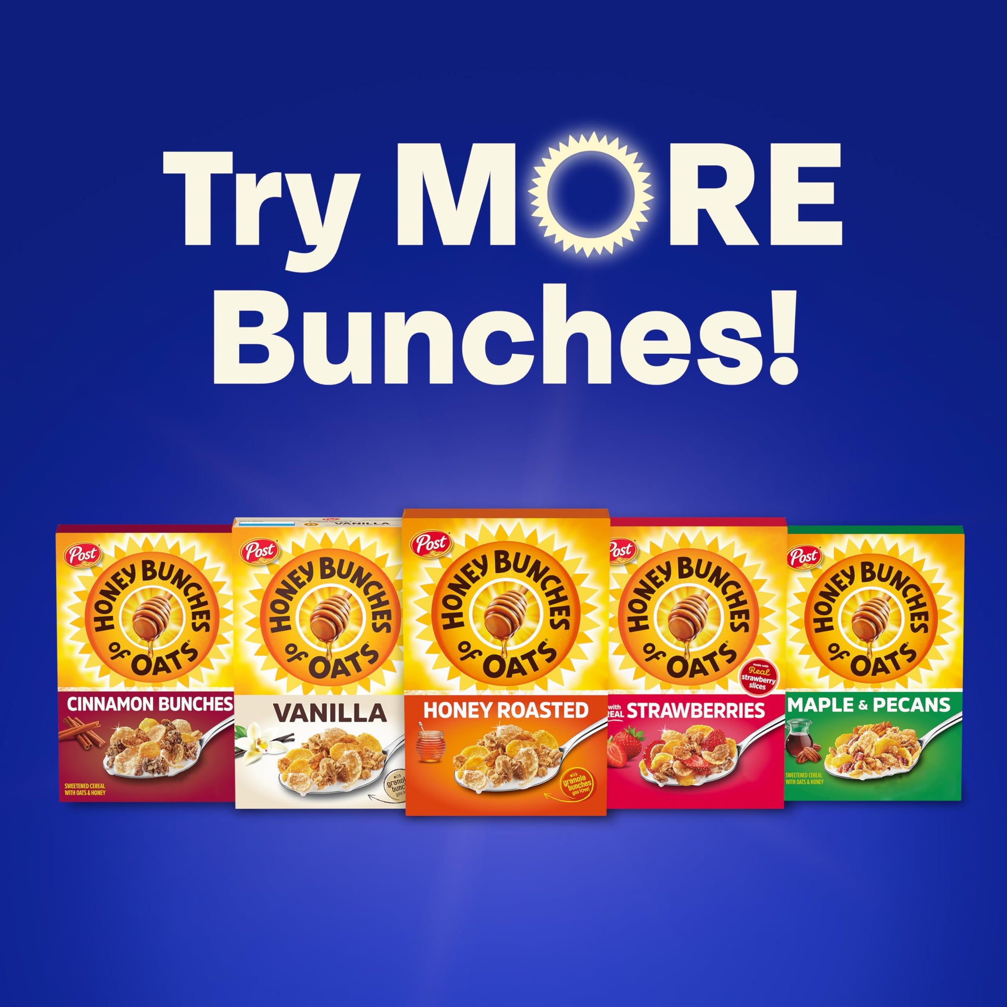 Honey Bunches of Oats with Almonds Breakfast Cereal, Almond Cereal with Oats and Granola Clusters, Giant Size 23 oz Box