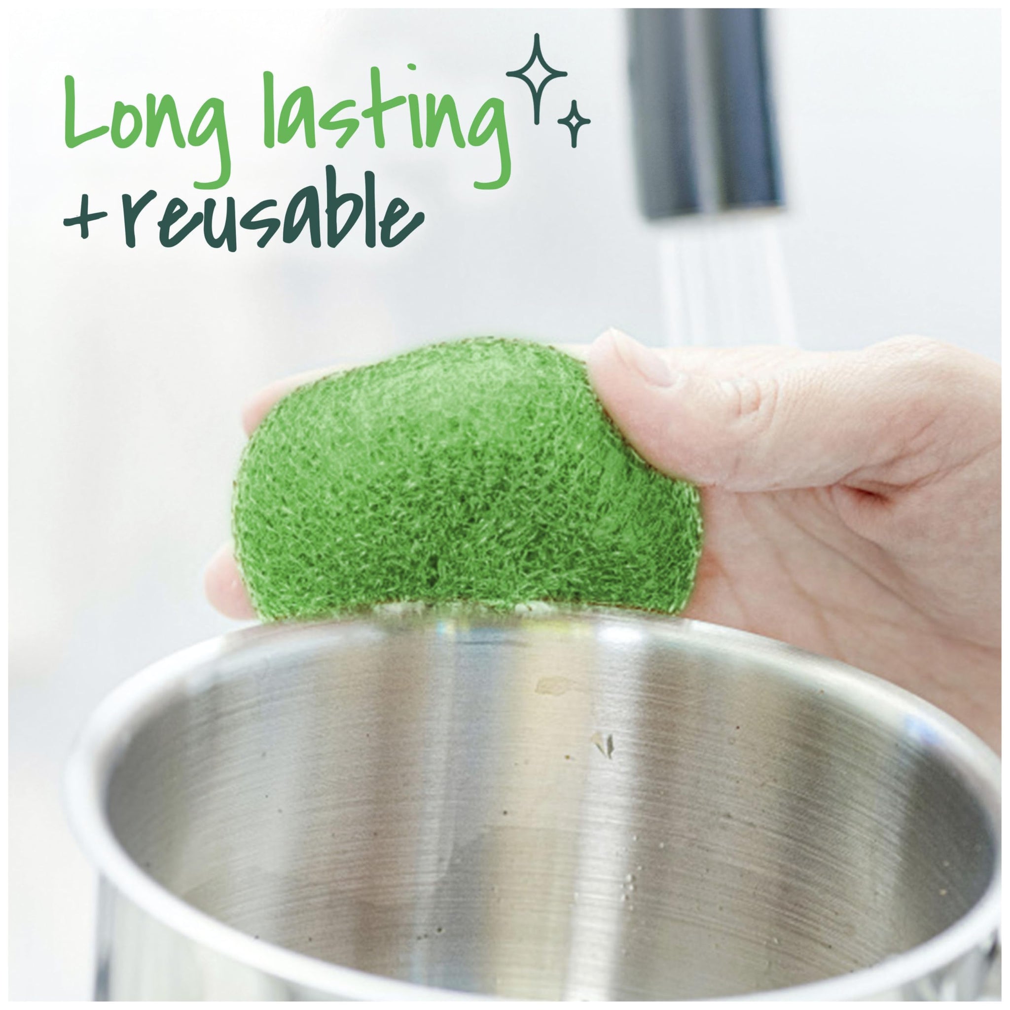 Scotch-Brite Non-Scratch Plastic Scrubbing Pads, Cleans Dishes Without Scratching, 3 Scrubbing Pads