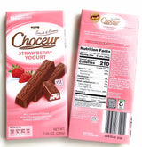 Choceur Milk Chocolate Bars with Strawberry and Yogurt (pack of 2)