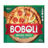 (Twin Pack) Boboli 8" Original Mini Pizza Crusts, 2 individual packs, (4.5 oz each), Ready-made Plain Cooked Pizza Dough, 9 oz Bag