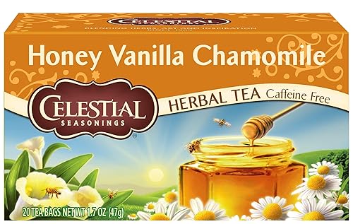 Celestial Seasonings Herbal Tea, Honey Vanilla Chamomile, 20 Count