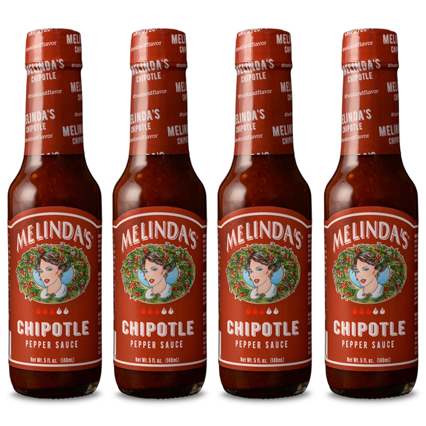 Melinda’s Chipotle Hot Sauce - Gourmet Chipotle Sauce - Made with Fresh Peppers, Carrots, Onion, Papaya & Lime Juice - Keto, Vegan, Gluten Free- 5oz