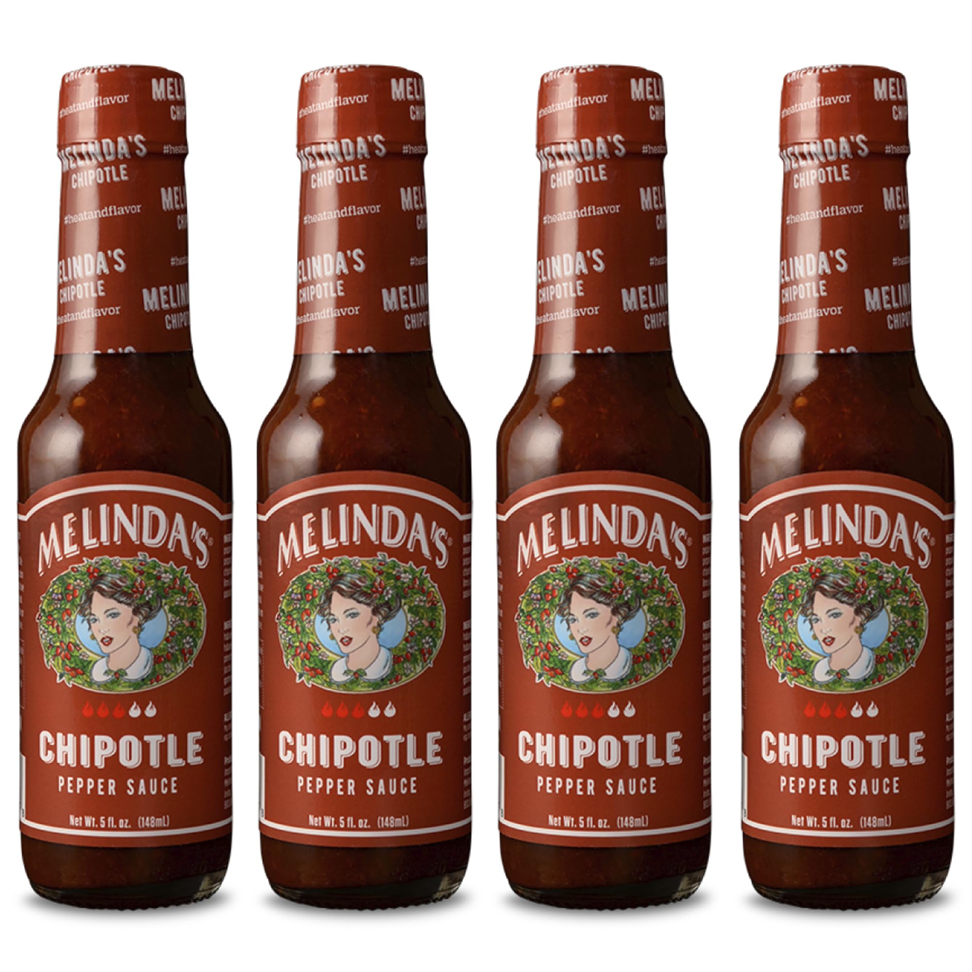Melinda’s Chipotle Hot Sauce - Gourmet Chipotle Sauce - Made with Fresh Peppers, Carrots, Onion, Papaya & Lime Juice - Keto, Vegan, Gluten Free- 5oz
