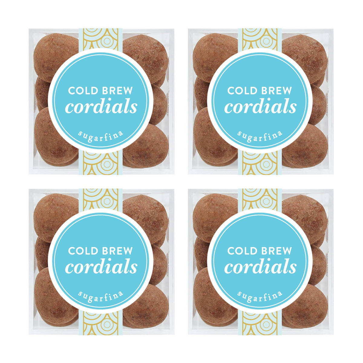Sugarfina Cold Brew Cordials Small Candy Cube, Chocolate Bites, 2.6 oz, 4 Count