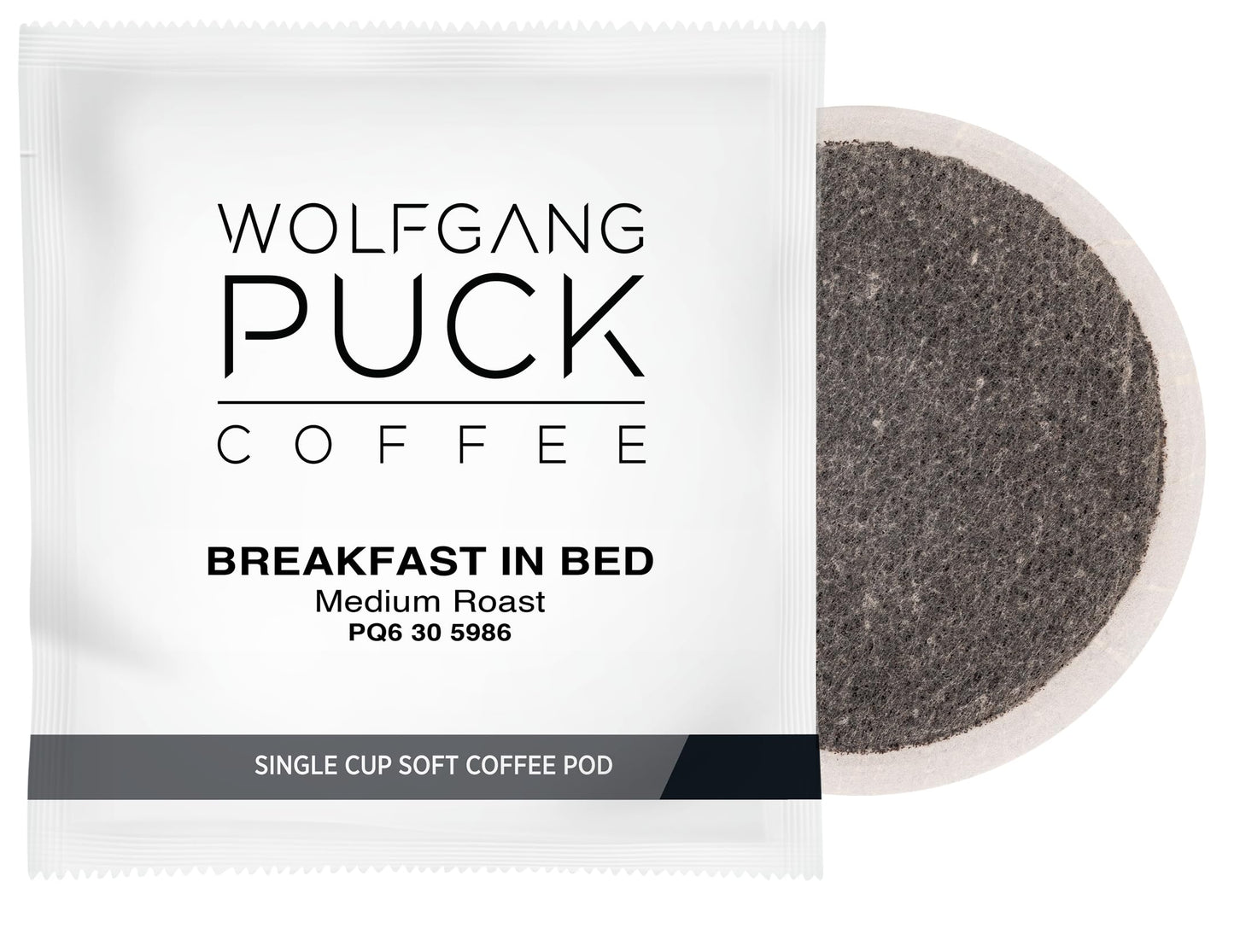 Wolfgang Puck Coffee, Breakfast in Bed, 12 Gram Soft Pods, 16 count (Pack of 3)
