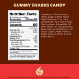 Gummy Sharks Candy | 2-Pound Bag | Assorted Flavors - Cherry, Lime, Blue Raspberry, Lemon