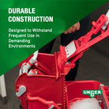 Unger Commercial Restroom Complete Mop Pack with Microfiber Flat Pad and EZ Holder for Hygienic Cleaning, SmartColor System - SMCMR