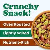 Food to Live Pistachios, Halves and Pieces, Roasted and Salted, 8 Ounces - Crunchy, Delicious, and Nutrient-Rich Snack, High in Protein and Fiber