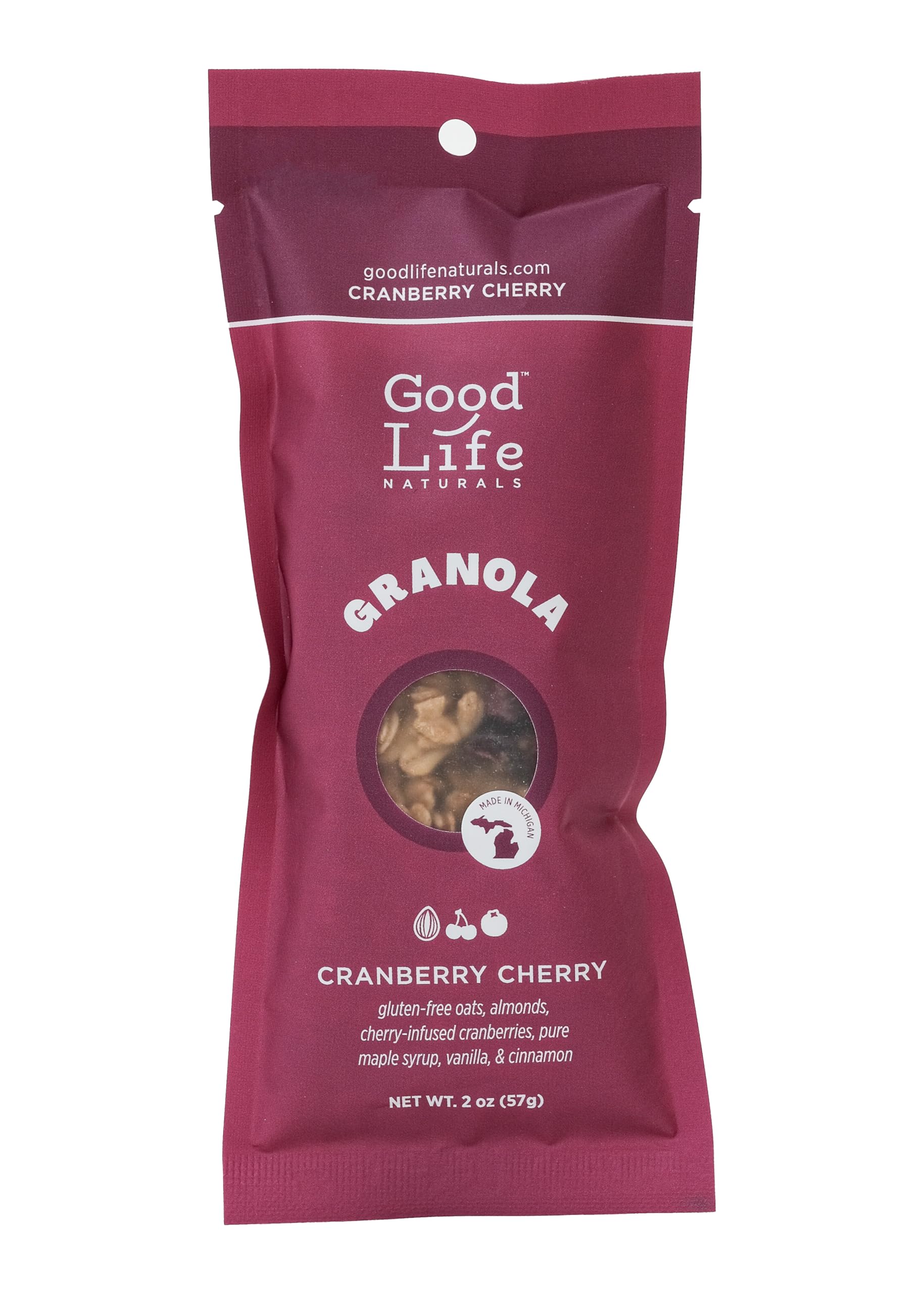 Good Life Natural’s Granola Cereal - 2oz Snack Packs | Individual Packs | Natural Ingredients | Almonds, Vanilla, & Cinnamon | No Artificial Flavoring