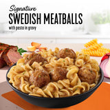 Lean Cuisine Frozen Meal Swedish Meatballs, Protein Kick Microwave Meal, Microwave Swedish Meatball Dinner, Frozen Dinner for One