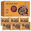 HealSpot High Protein Instant Ramen, 31g Plant Based Protein, Low Fat, Low Carb, Non GMO, Keto Friendly, Plant Based Dry Mixed Ramen, 6 Packs of Hot