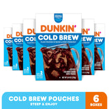 Dunkin’ Cold Brew Ground Coffee Pouches, 8.46 oz. Box, 6 Count